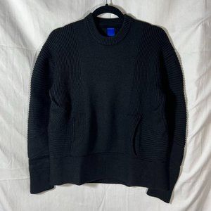 Kit and Ace Black Merino Wool Crew Neck Sweater Sz S/M
